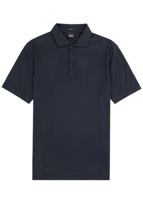 Boss Jersey Polo Shirt - Navy - L