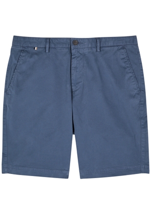 Boss Stretch-cotton Chino Shorts - Blue - 46