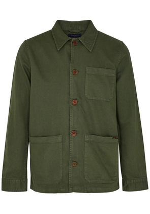 Nudie Jeans Barney Cotton Overshirt - Olive - XL