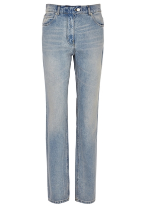 Courrèges Strap-embellished Slim-leg Jeans - Light Blue - W29