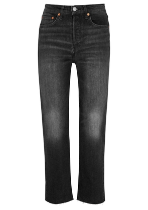 Re/done 70s Stove Pipe Straight-leg Jeans - Dark Grey - W28