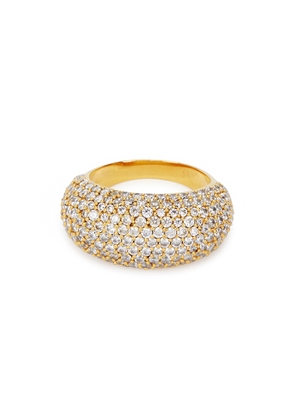 Daphine Christy Embellished 18kt Gold-plated Ring - N