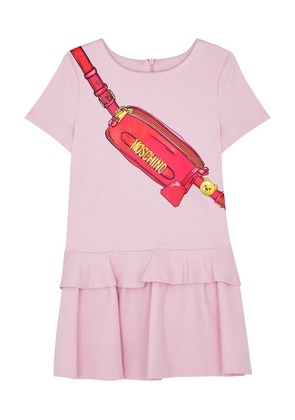 Moschino Pirouette Printed Stretch-jersey Dress (4-8 Years) - Pink