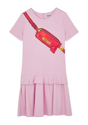 Moschino Pirouette Printed Stretch-jersey Dress (10-14 Years) - Pink