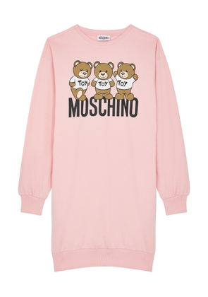 Moschino Kids Logo-print Cotton Dress (10-14 Years) - Pink