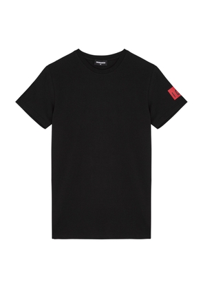 DSQUARED2 Kids Logo Stretch-cotton T-shirt - Black