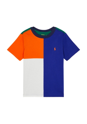 Polo Ralph Lauren Kids Colour-blocked Cotton T-shirt (1.5-6 Years) - Multicoloured - 2 Years