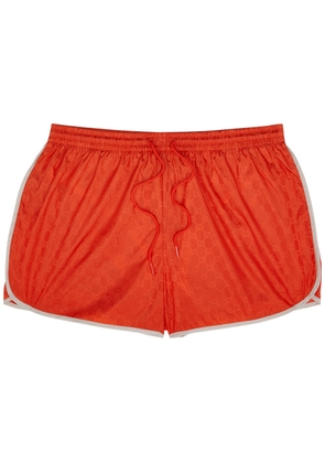 Gucci GG-monogrammed Shell Swim Shorts - Orange