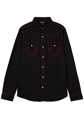 True Religion Western Cotton Shirt - Black - L