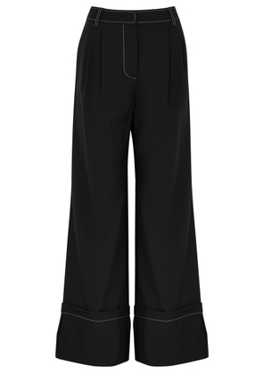 Rejina Pyo Macie Wide-leg Wool-blend Trousers - Black - 14