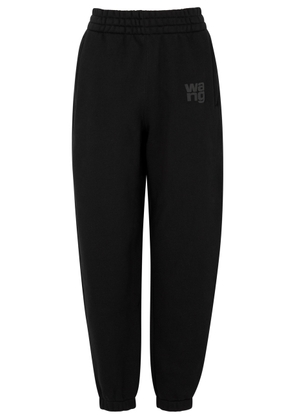 Alexanderwang.t Glittered Logo Jersey Sweatpants - Black - XS