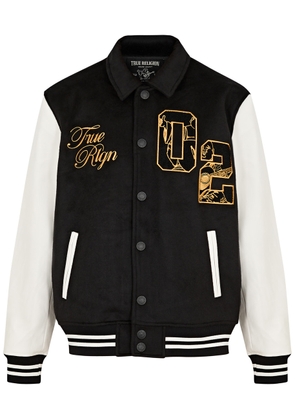 True Religion Logo-embroidered Felt Varsity Jacket - Black - M