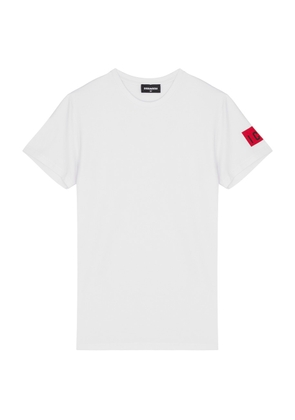 DSQUARED2 Kids Logo Stretch-cotton T-shirt - White