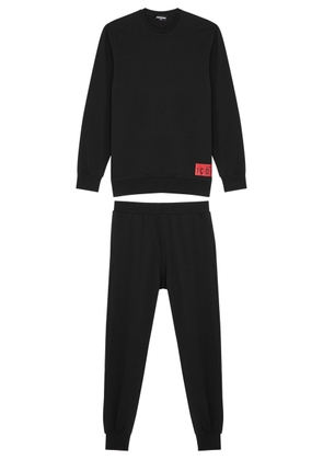 DSQUARED2 Kids Logo Stretch-cotton Pyjama set - Black