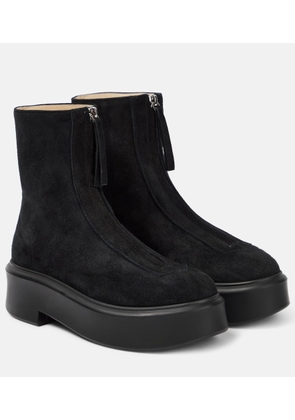 The Row Suede ankle boots