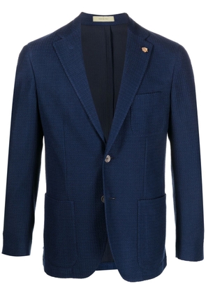 Corneliani single-breasted cotton two-piece suit - Blue