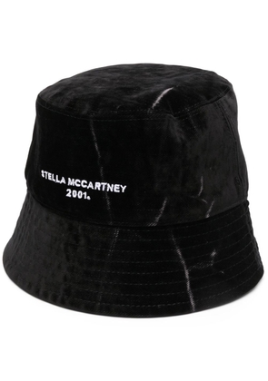 Stella McCartney embroidered-logo bucket hat - Black