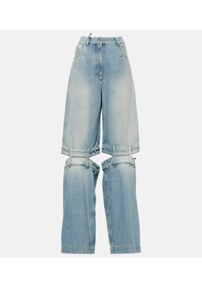 The Attico Low-rise wide-leg jeans