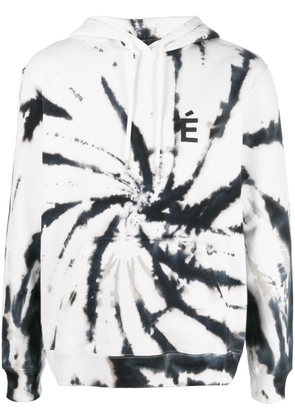 Etudes Klein tie-dye print hoodie - White