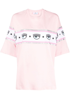 Chiara Ferragni logo-print cotton T-shirt - Pink