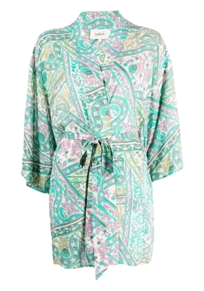 Ba&Sh paisley-print tied-waist kimono - Green