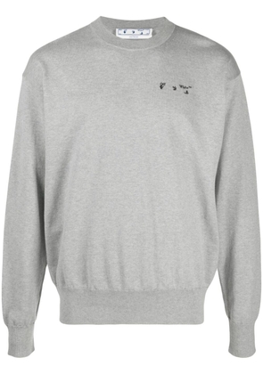 Off-White logo-print sweatshirt - Grey