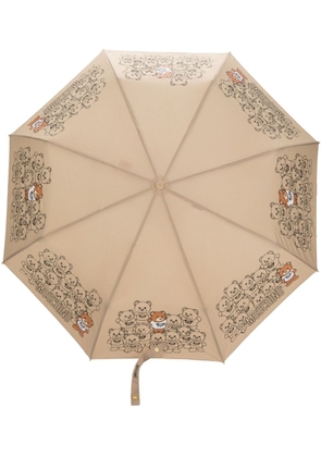 Moschino Teddy Bear compact umbrella - Neutrals