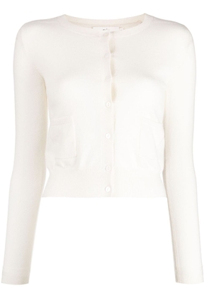 arch4 Selene cashmere crew-neck cardigan - White