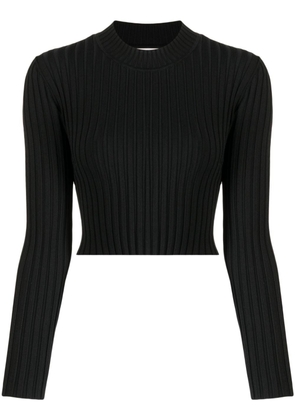 Aje Delphine cut-out ribbed jumper - Black