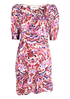 Ba&Sh Sody abstract-print mini dress - Pink