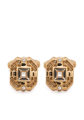 Dolce & Gabbana crystal-embellished sterling silver cufflinks - Gold
