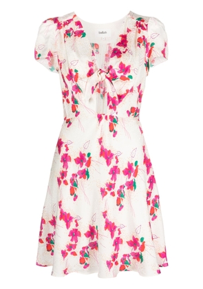 Ba&Sh floral-print V-neck dress - Neutrals