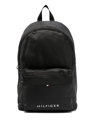 Tommy Hilfiger logo-print zipped backpack - Black