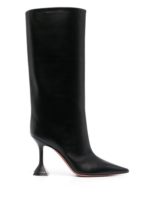 Amina Muaddi pointed-toe side-zip fastening boots - Black