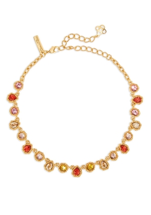 Oscar de la Renta Linter crystal-embellished necklace - Multicolour