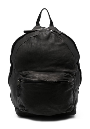 Giorgio Brato crinkled leather backpack - Black