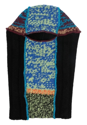 Marni colour-block wool balaclava - Black