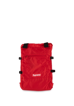 Supreme logo patch tote backpack - Red