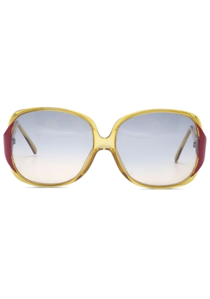 Christian Dior 1990-2000 pre-owned oversize frame gradient sunglasses - Yellow