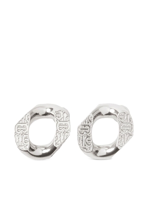 Burberry chain link earrings - Silver