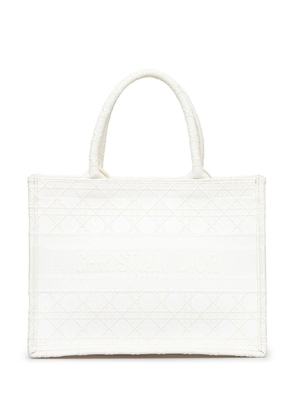 Christian Dior Cannage medium Book tote bag - White
