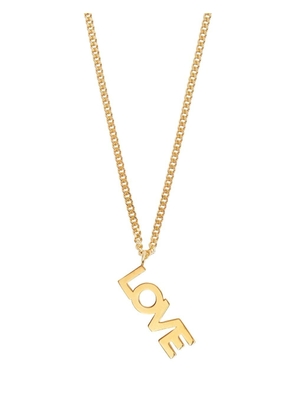 Burberry gold-plated logo love necklaces