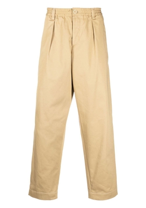 Marni drawstring-waist tapered trousers - Neutrals