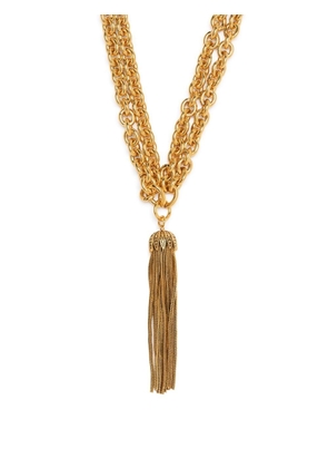 Saint Laurent tassel-pendant necklace - Gold