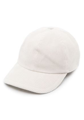 Eleventy corduroy baseball cap - White