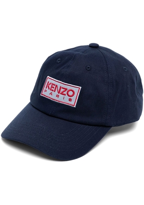 Kenzo embroidered-logo cap - Blue