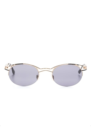 Cazal oval-frame tinted sunglasses - Gold