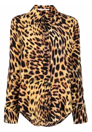 Stella McCartney all-over leopard-print shirt - Brown