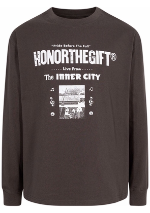 Honor The Gift Stereo long-sleeve T-shirt - Black