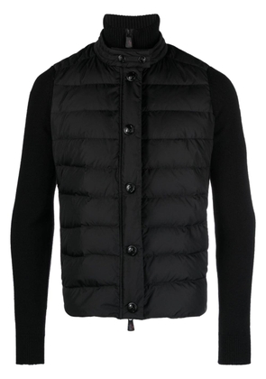 Moncler Grenoble zip-up quilted cardigan - Black